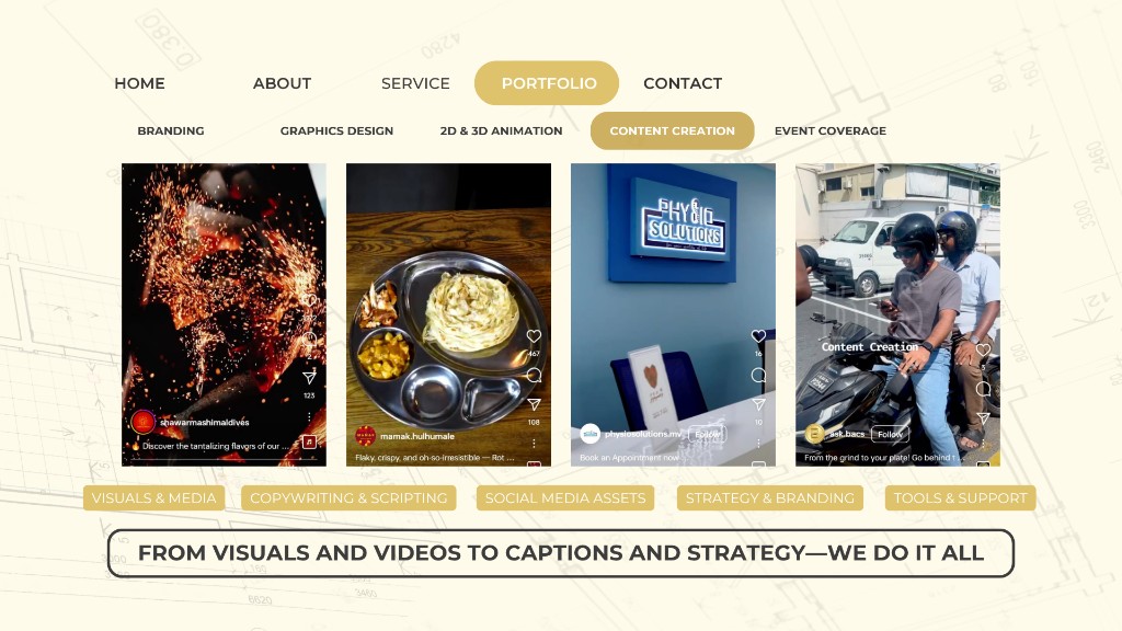 BACS Media Kit 2025 page 7: Portfolio: Content creation