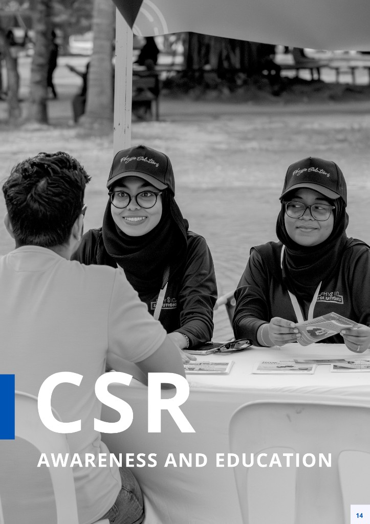 Physio Solutions Company Profile page 17: CSR: awareness and education