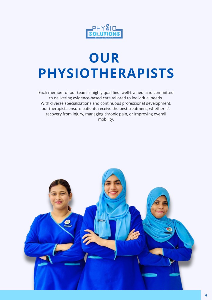 Physio Solutions Company Profile page 7: Our physiotherapists